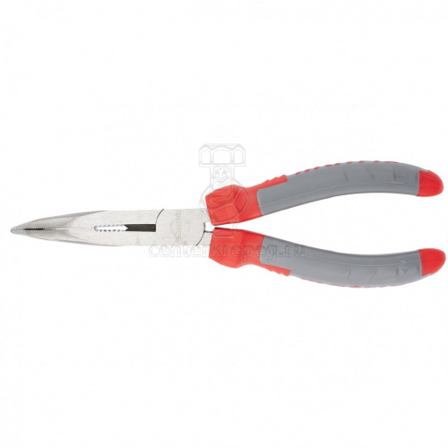 Длинногубцы 200мм изогнутые губки двухкомп. рук. Matrix Professional 17404 фото в магазине