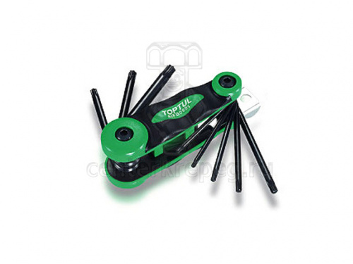 Н-р ключей имбус. TORX-TT9-Т40 складные (8 шт.) TOPTUL AIFB0801 фото в магазине