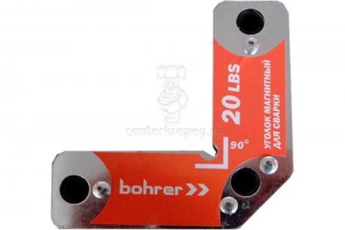 Уголок магнитный д/сварки 20 LBS (до 11 кг) R3 45°\90°\135° Bohrer 71502320 фото в магазине