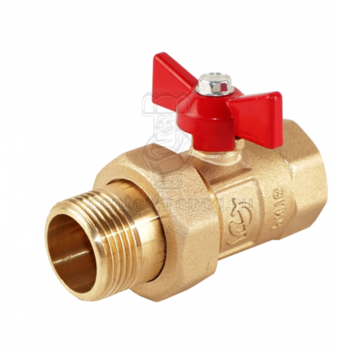 Кран шар (американка) 3/4" вн/нар бабочка (540754/551994) фото в магазине