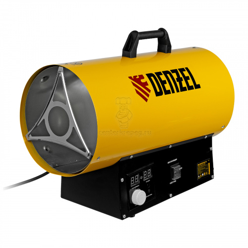 Газовая тепловая пушка GHG-15i, 15 кВт, цифровой термостат, пропан-бутан Denzel 96478 фото в магазине