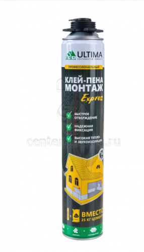 Пена-клей пист. Ultima xpress МОНТАЖ 750мл UGLUPU750 фото в магазине