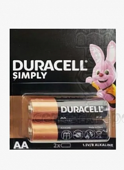 Батарейка LR6/AA MN1500 Alkaline BL-4/18 (2шт/упак) DURACELL (LR6-DURACELL-1) фото в магазине