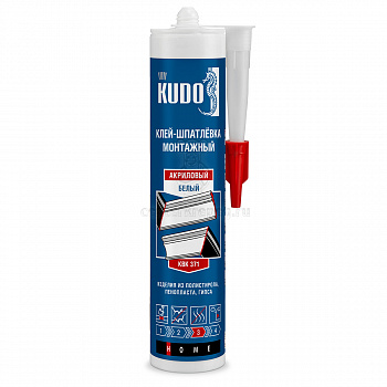 Клей-шпаклевка акрил. 280 мл, белый Kudo Home KBK-371 275177 фото в магазине