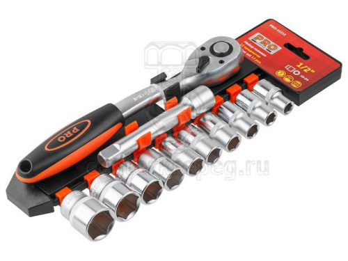 Н-р торц. головок 1/2" 6гр. (10-24мм) 12пр PRO STARTUL PRO-41212 фото в магазине