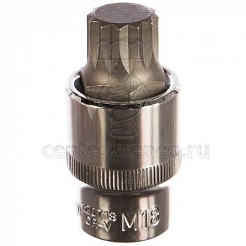 Головка торц. с/вставкой Spline M18 1/2" 55мм Ombra (120718) 58703 фото в магазине