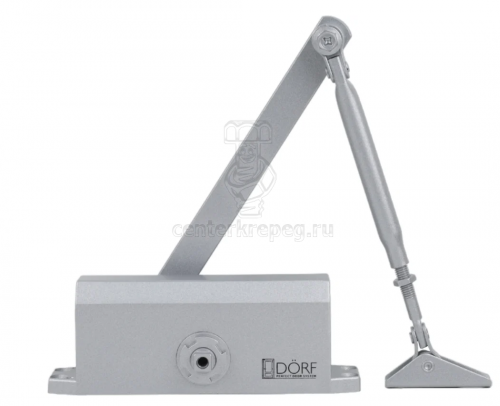 Доводчик дверной (80 кг) серебро гидравлический DÖRF L8223_silver фото в магазине