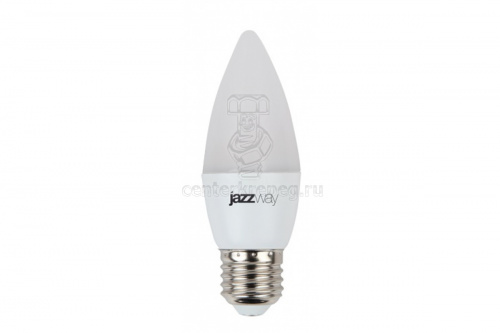 Лампа светодиод. свеча 7Вт Е27 4000K 220в Jazzway PLED-Super-Power-C37 5018914 фото в магазине