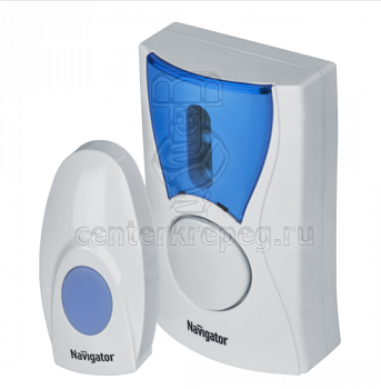 Звонок беспроводной 36 мелодии Navigator NDB-A-DC02-1V1-WH 61268 (520967) фото в магазине