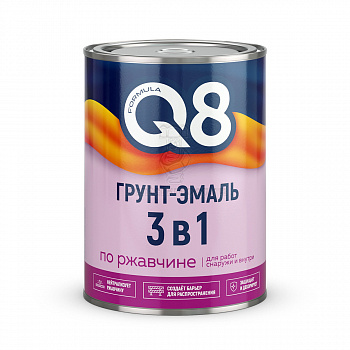 Грунт-эмаль п/ржав. Синяя 3 в 1 (0,8кг) п/мат. FORMULA Q8 277231 фото в магазине
