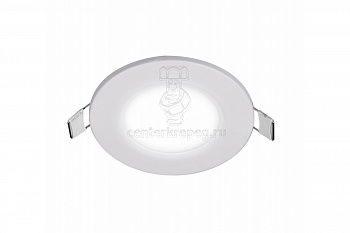 Светильник LED PPL-R 3Вт 200Lm 4000K IP40 бел d90мм встр/кр Jazzway 5008427A фото в магазине