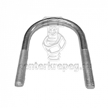Скоба U-образная 2 1/2"М8 (66-76мм) фото в магазине