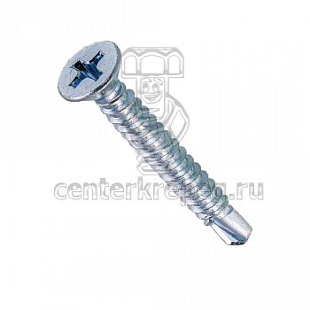 Саморез 3,5х16 потай сверло крест/шлиц нерж DIN 7504 A2 (Р)О фото в магазине