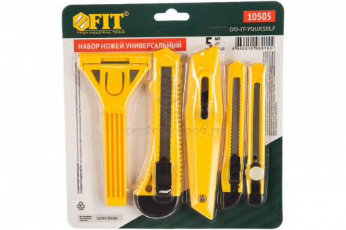 Ножи и скребки в наборе 5 шт FIT 10505 фото в магазине