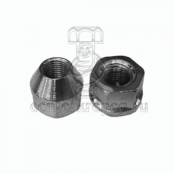 К-т гаек креп. колеса М14*1,5 (21, ключ 21, конус, открыт., хром (к-т 5 шт) фото в магазине