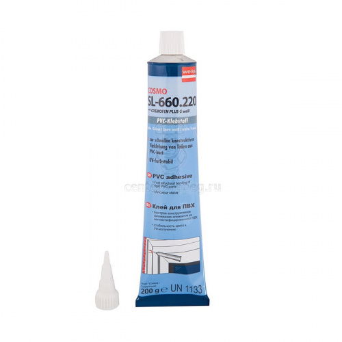 Клей жидкий пластик COSMO SL-660.220 БЕЛЫЙ 200г (COSMOFEN PLUS-S) 05276 фото в магазине