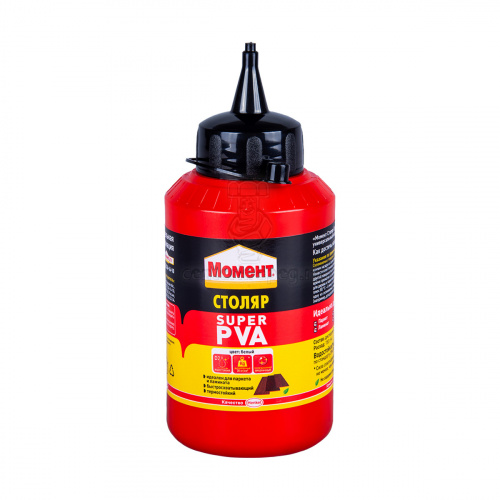 Клей ПВА Столярный универс. 250гр МОМЕНТ SUPER PVA ХЕНКЕЛЬ 1568047 (25512) фото в магазине