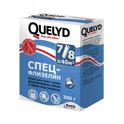 Клей обойный Флизелин 300 гр QUELYD 30080941 (тов-228435) фото в магазине