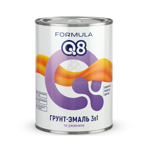 Грунт-эмаль п/ржав. Красная 3 в 1 (0,9кг) мат. FORMULA Q8 52033 фото в магазине