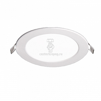 Светильник LED PPL-R 6Вт 400Lm 4000K IP40 бел d120мм встр/кр Jazzway 5008465A фото в магазине