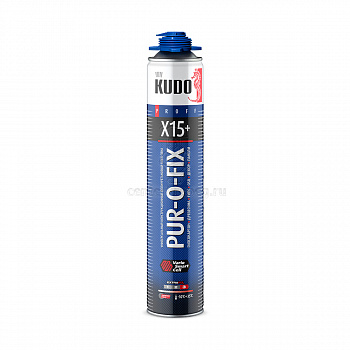 Пена-клей пист. конструк. универс KUDO ПРОФ PUR-O-FIX X15+ EXTRA FIX 1000мл/900г KUPP10B15SU 229481 фото в магазине