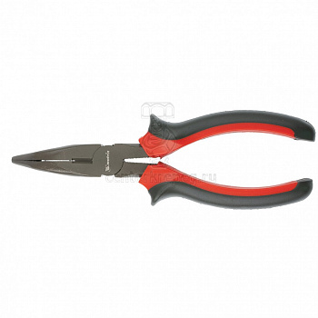 Длинногубцы 200мм изогнутые губки двухкомп. рук. Black Nickel 17462 фото в магазине