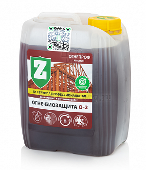Огнепроф Огне-Биозащита 0-2 ЗЕЛЕСТ (красный) 6кг 24583 (Z_0-2-06) фото в магазине