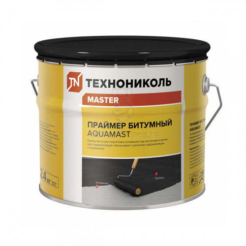 Праймер битумный №04 2,4 кг, черный Технониколь Master Aquamast (239603) фото в магазине