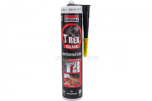 Клей монтажный Soudal T-REX моментальная схватываемость 380мл 134923 фото в магазине