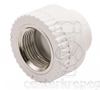 Муфта комб. ГАЙКА 25Х1/2" БЕЛЫЙ (538227) фото в магазине