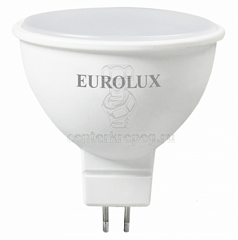 Лампа светодиод. рефлектор 7Вт тепл. GU5.3 Eurolux LL-E-MR16-7W-230-2.7K-GU5.3 фото в магазине