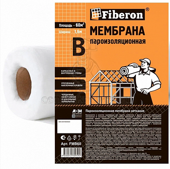 Пароизоляционная Мембрана Fiberon тип В 1,6х60м FMB60 24619 фото в магазине
