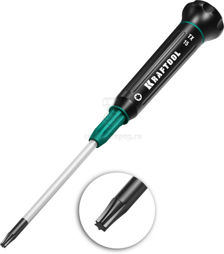 Отвертка TORX Т15 5x65мм д/точ. работ KRAFTOOL 25684-15 фото в магазине